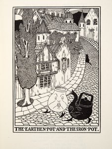 The Earthen Pot and the Iron Pot, z Fontaine Fables, wyd. 1905