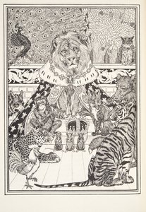 Lew i jego współpracownicy, Frontispiece, z Fontaine Fables, wyd. 1905