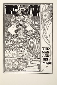 Człowiek i jego wizerunek, z Fontaine Fables, wyd. 1905 (grawerowanie) autorstwa Percy J. Billingshurst