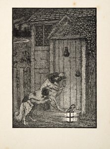 Pies nowofundlandzki, ze Sto anegdot zwierząt, wyd. 1924 autorstwa Percy J. Billingshurst