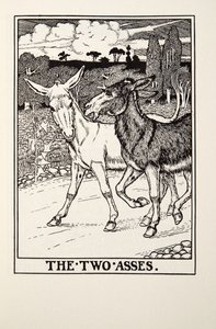 The Two Asses, z Fontaine Fables, wyd. 1905