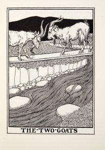 Dwie Kozy, z Fontaine Fables, wyd. 1905