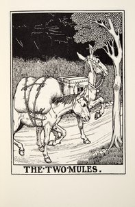 The Two Mules, z Fontaine Fables, wyd. 1905