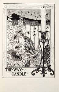 Świeca woskowa, z Fontaine Fables, wyd. 1905