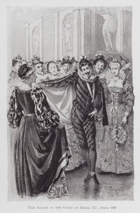 Taniec: Pavane na dworze Henryka III, około 1580 r. (lito) autorstwa Percy Macquoid