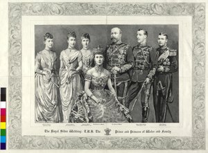 Późniejszy król Anglii Brytyjska rodzina królewska 1888 autorstwa Percy Macquoid