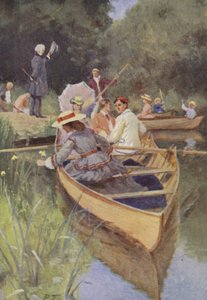 Ilustracja do Małych kobiet autorstwa Louisy M Alcott (kolor lito) autorstwa Percy Tarrant