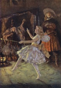Ilustracja do Małych kobiet autorstwa Louisy M Alcott (kolor lito) autorstwa Percy Tarrant