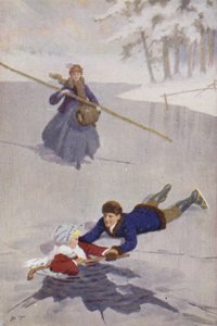 Ilustracja do Małych kobiet autorstwa Louisy M Alcott (kolor lito) autorstwa Percy Tarrant