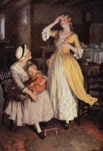 Ilustracja do Wichrowych Wzgórz Emily Bronte (kolor lito)