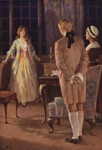 Ilustracja do Wichrowych Wzgórz Emily Bronte (kolor lito)