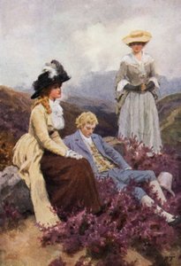 Ilustracja do Wichrowych Wzgórz Emily Bronte (kolor lito)