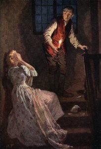 Ilustracja do Wichrowych Wzgórz Emily Bronte (kolor lito)