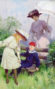 Nasiona, które podróżują (olej na pokładzie) autorstwa Percy Tarrant