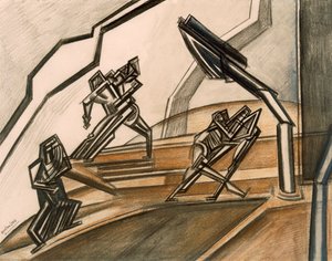 Walka nr 2. autorstwa Percy Wyndham Lewis