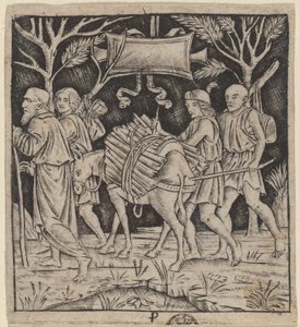 Abraham i Izaak w drodze na górę Moria autorstwa Peregrino da Cesena