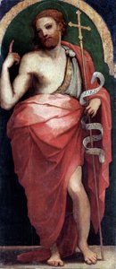 Św. Jan Chrzciciel, panel boczny (olej na drewnie, ok. 1535) autorstwa Perino del Vaga
