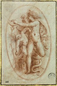 Apollo i Hiacynt autorstwa Perino del Vaga