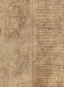 Badania figur [verso] autorstwa Perino del Vaga