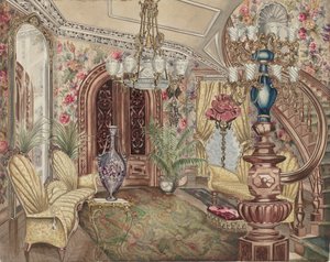 Sala wejściowa, 1935-1942. autorstwa Perkins Harnly