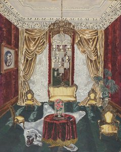 Salonik w kamienicy, 1869 autorstwa Perkins Harnly