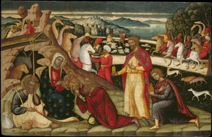 Adoracja Trzech Króli, c. 1525 autorstwa Permeniatis Ioannis