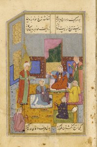 Egipcjanki pocięły sobie ręce na widok urody Yusufa, ok. 1565-70 autorstwa Persian School