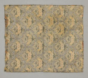 Fragment, kwiatowe powtórzenie ostrołuku autorstwa Persian School