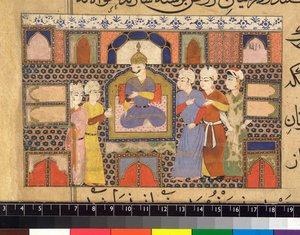 Ghiyath al-Din na tronie autorstwa Persian School