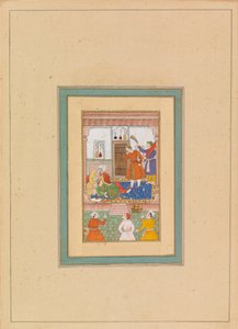 Wnętrze z figurami (wc na welinie) autorstwa Persian School