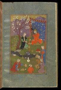 Jamshid w Khurshid, ok. 1600 autorstwa Persian School