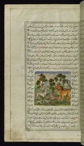 Lew i inne zwierzęta ze Świateł Canopus autorstwa Persian School