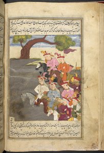 Lub. 3248, fa. 55v Shah Ismail i qizilbash, z „Historii Szacha Isma