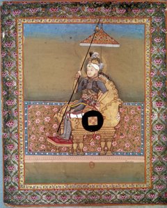 Portret wodza mongolskiego Tamerlana (1336-1405) (lub Timura Langa, „Timur chromy”). Miniatura perska z XV wieku. Paryż, B.N. autorstwa Persian School