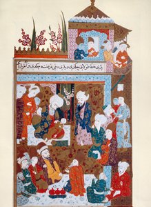 Rumi leczący starszego syna Arifa, koniec XVI wieku autorstwa Persian School