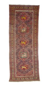 Dywan galerii Senneh, Persja Zachodnia, 1837 autorstwa Persian School