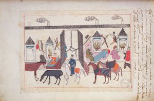 Zatrzymaj się w Caravan Seraglio autorstwa Persian School