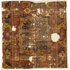 Medalion Tabriz i fragment dywanu kartuszowego, północno-zachodnia Persja, 2. poł. XVI w. autorstwa Persian School
