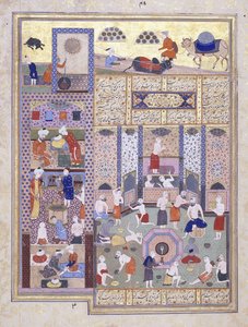 Kalif Harun al-Rashid w Łaźniach, ok. 1930 r. 1584-5 autorstwa Persian School