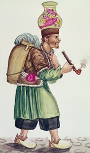 Sprzedawca ryb (wc na papierze) autorstwa Persian School
