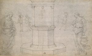 Chrystus i Kobieta z Samarii, koniec XV-początek XVI wieku autorstwa Perugino