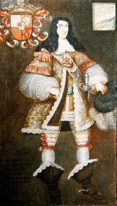 Portret Don Tomasa Castro Chaves y Madondoa (olej na płótnie) autorstwa Peruvian School