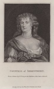 Anna Maria Talbot, hrabina Shrewsbury (grafika) autorstwa Peter (after) Lely