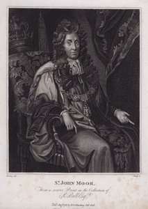 Sir John Moore, angielski polityk, poseł i burmistrz Londynu (grafika)