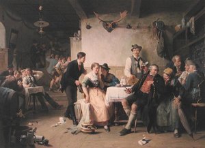 Zaproszenie do tańca (olej na płótnie)
