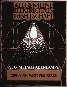 Plakat reklamowy dla General Electric Company [AEG] 1910