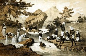Kostiumy hinduskie, Mauritius, grawerowane przez James Queen (1824-c.1877) wyd. autorstwa Petera S. Duvala (lito) autorstwa Peter Bernhard Wilhelm (after) Heine