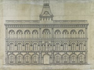 Konkurs na budynek sądu hrabstwa Kings, Chicago, Illinois, elewacja