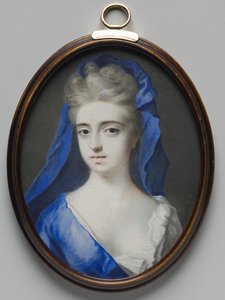 Portret kobiety w błękicie, c. 1700.
