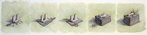 Podnoszenie nadproża, Stonehenge, Prehistoryczne, c1990-2010 autorstwa Peter Dunn